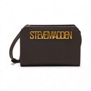 Steve Madden Dark Brown Belt Bag with Gold Accents Crossbody Bag